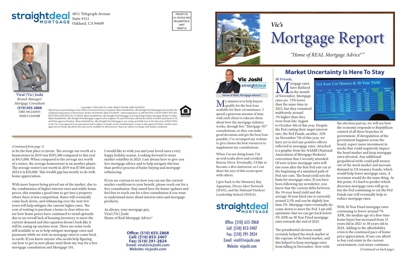Vic's Mortgage Report, December 2024