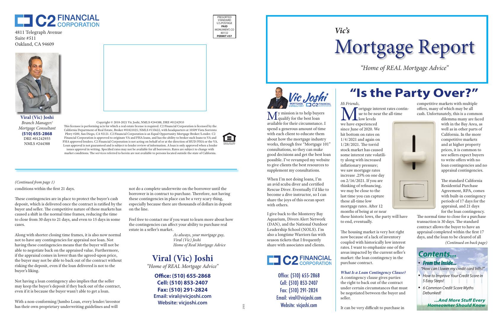 Vic's Mortgage Report, March 2021