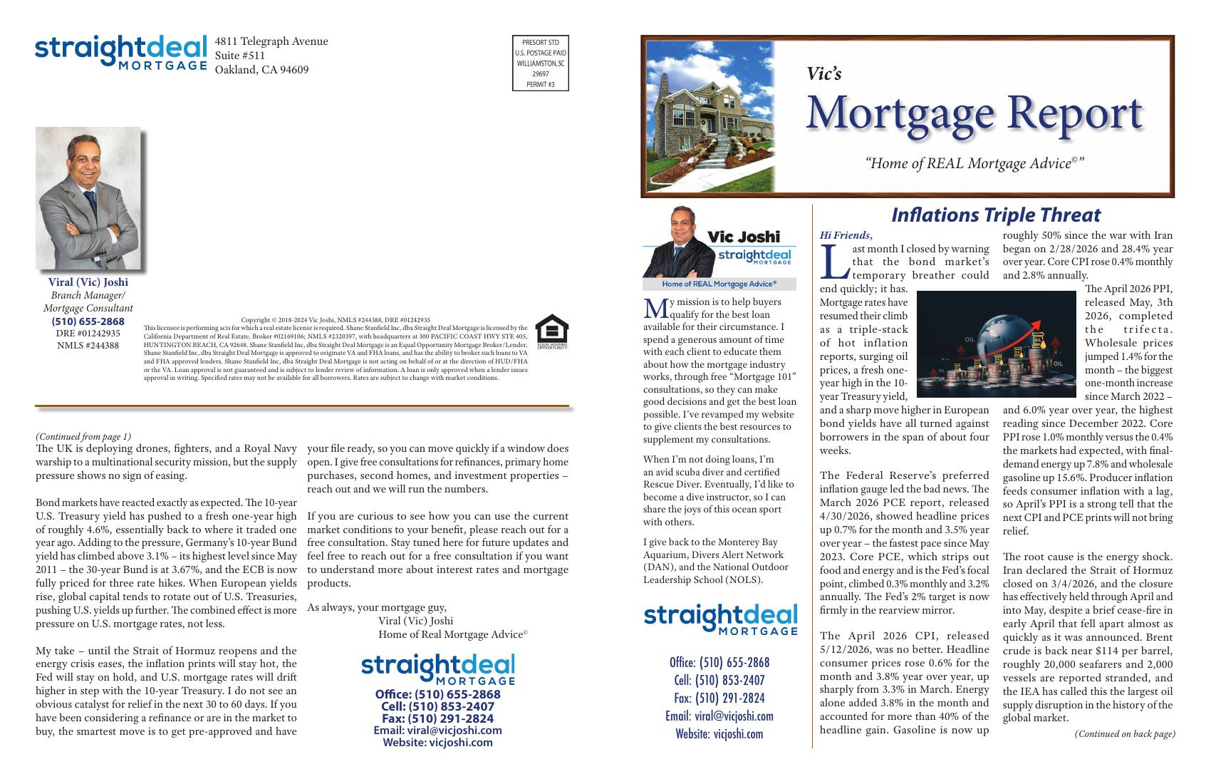 Vic's Mortgage Report, June 2026