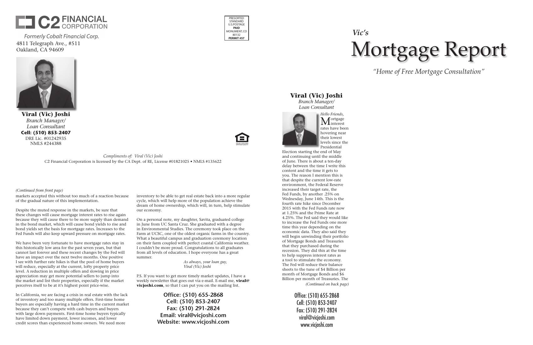 Vic's Mortgage Report, June 2017