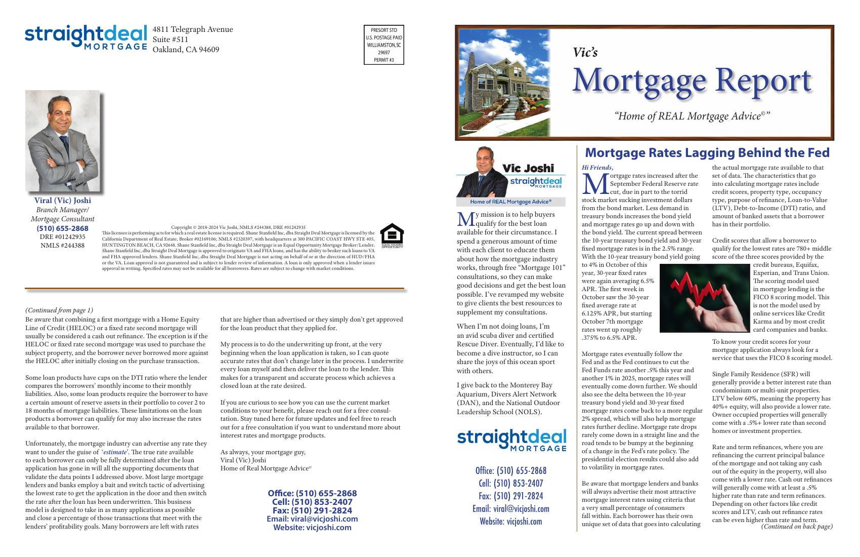 Vic's Mortgage Report, November 2024
