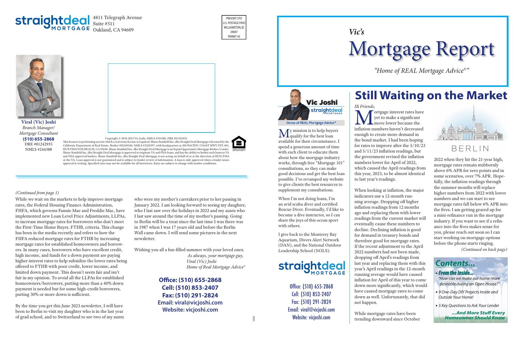 Vic's Mortgage Report, June 2023