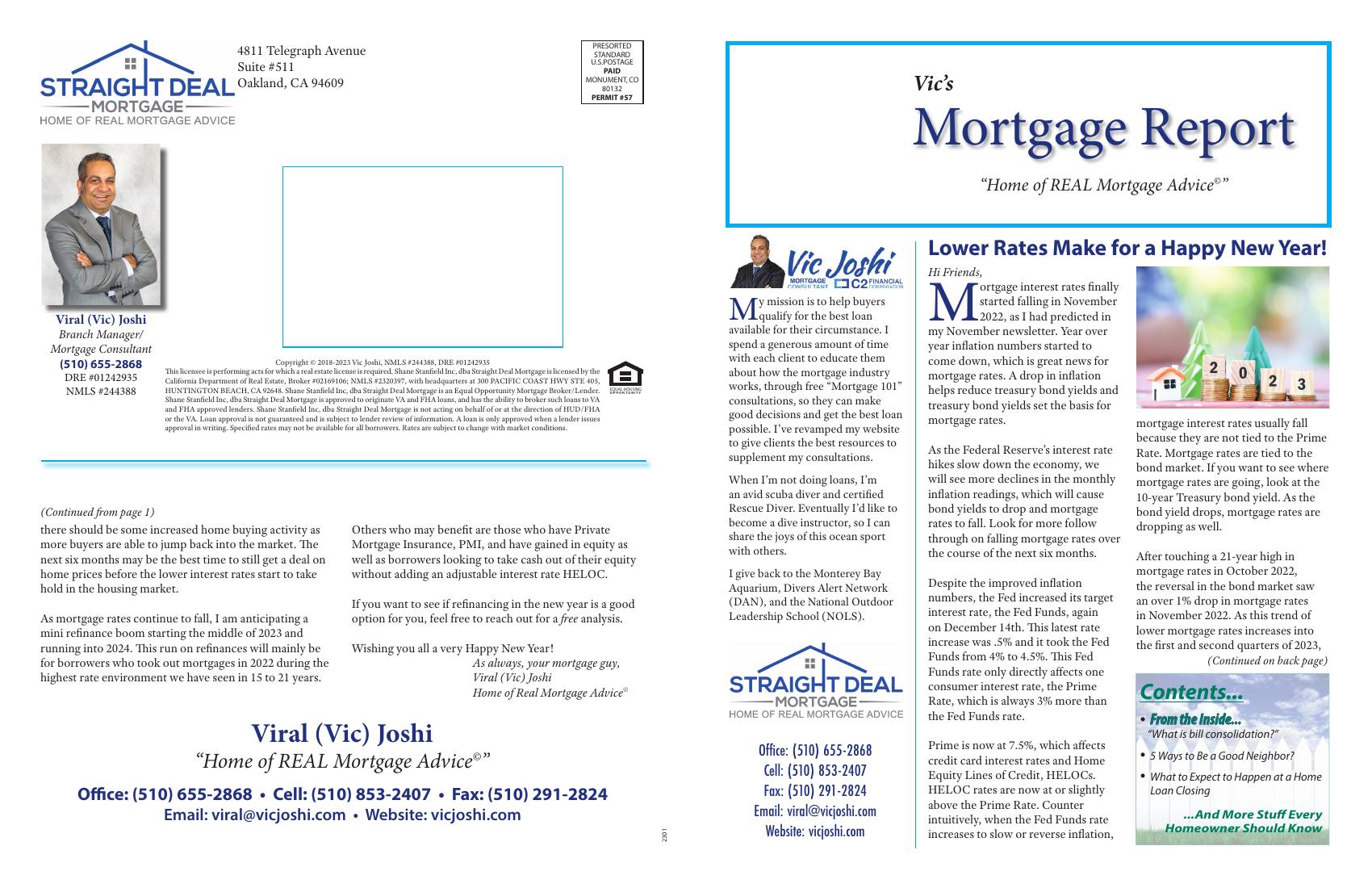 Vic's Mortgage Report, January 2023