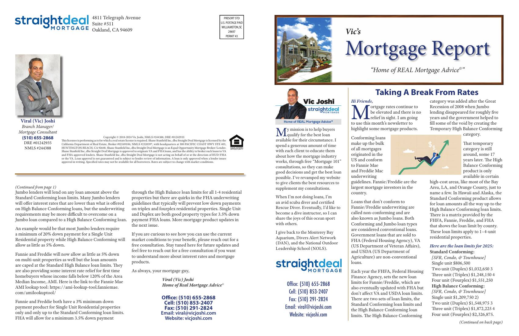 Vic's Mortgage Report, June 2025