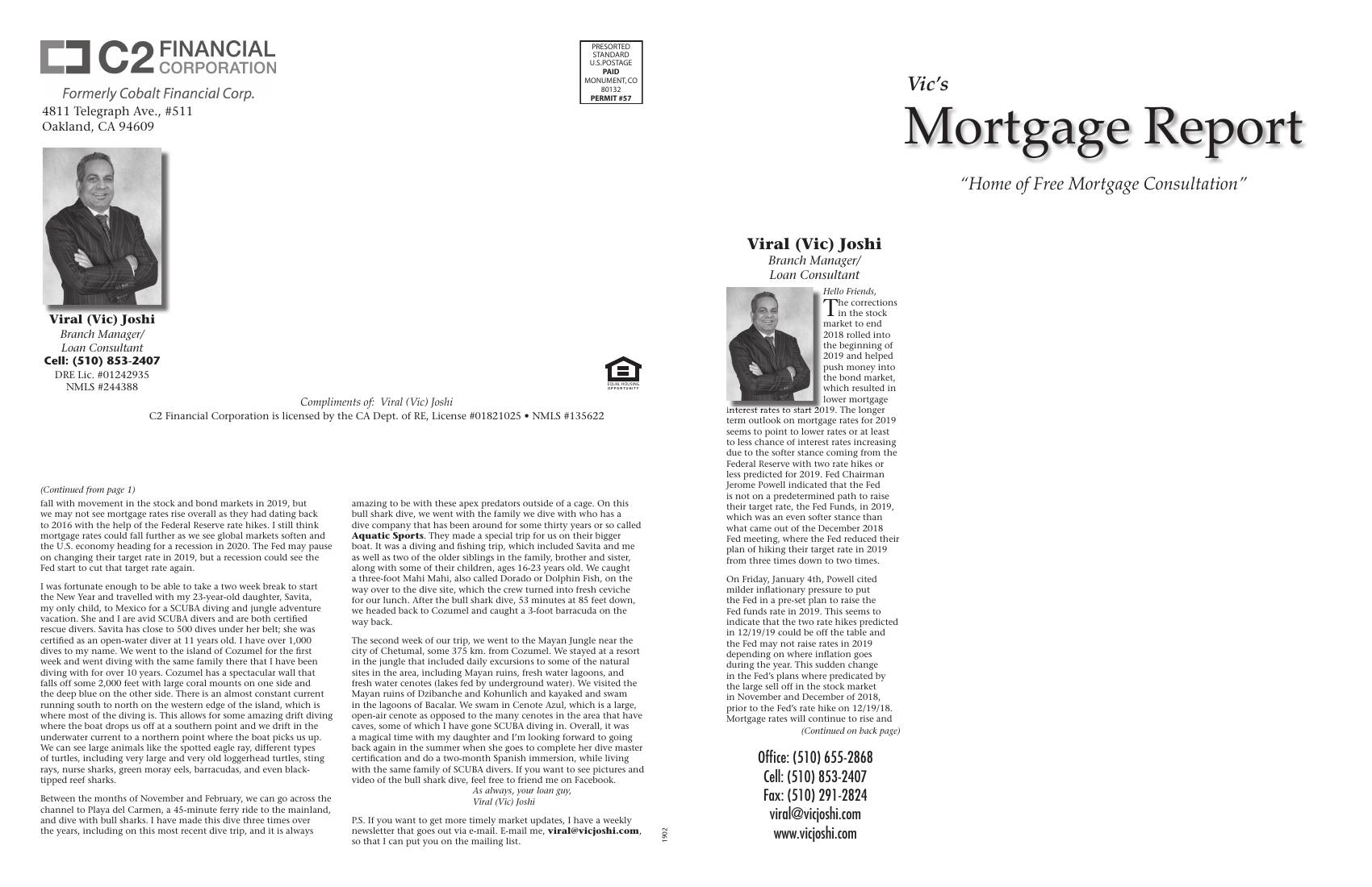 Vic's Mortgage Report, January 2019