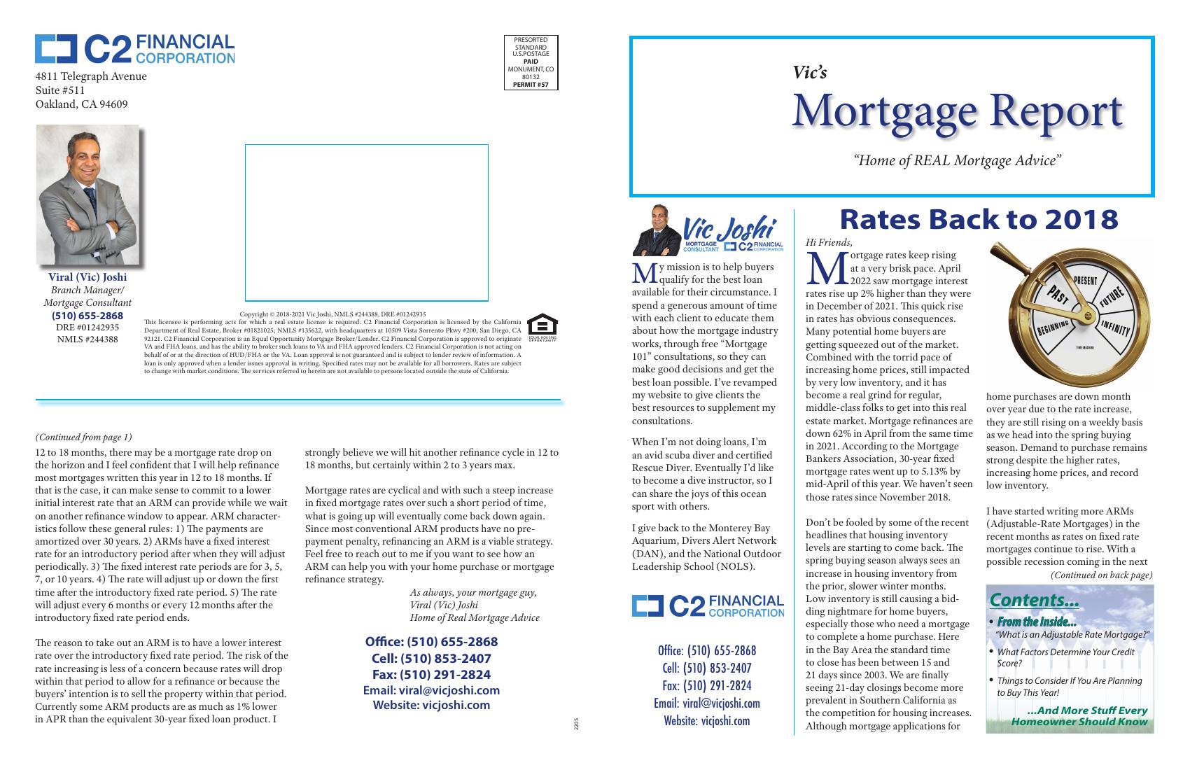 Vic's Mortgage Report, May 2022
